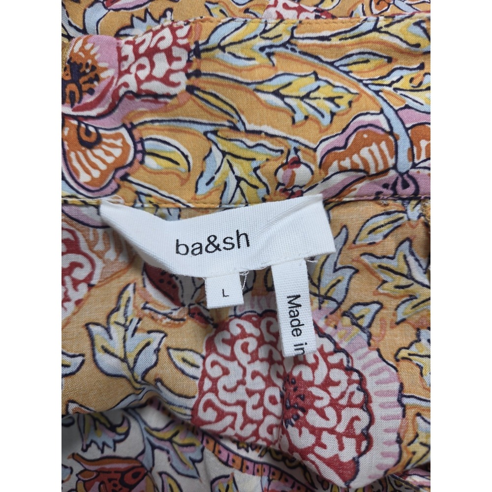 Ba&sh Vanessa Skirt Ocre Size 8 Boho Western Hippie Romance ($285) - Picture 7 of 10